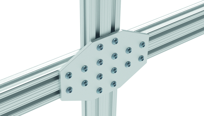 ECO Connection Plate AL X 16 Hole. 2 Slots Version - immagine 3