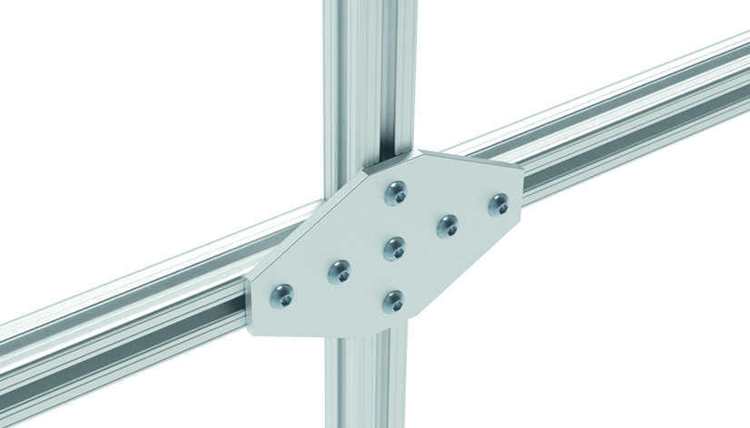 ECO Connection Plate AL X 7 Hole. 1 Slot Version - immagine 3