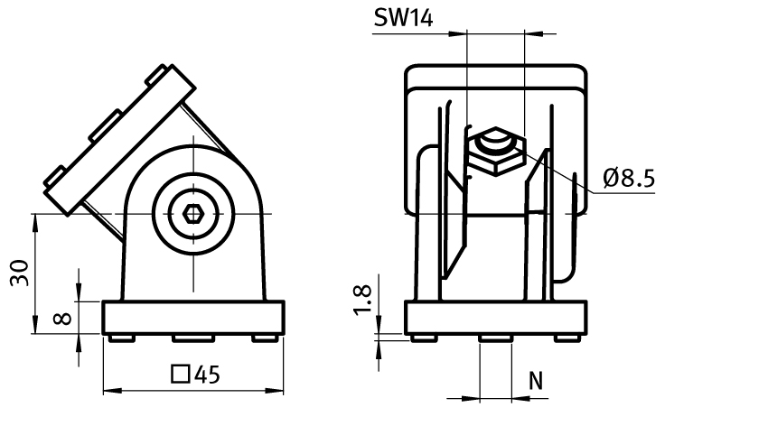 Pivot Joint ZN 45 - immagine 2
