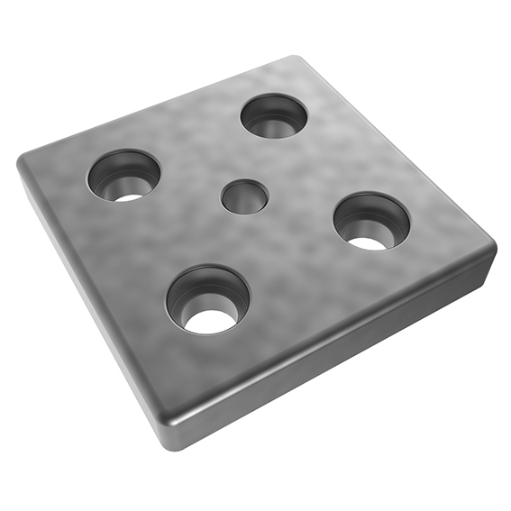 Transport and Base Plate ZN 100 x 100. Plain