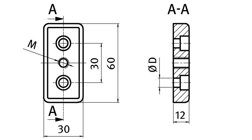Transport and Base Plate ZN 30 x 60. Plain - immagine 2