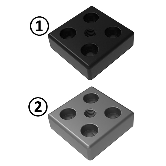 Transport and Base Plate ZN 40 x 40. Powder Coated