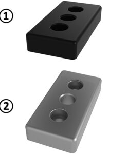 Transport and Base Plate ZN 45 x 90. Powder Coated