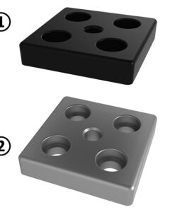Transport and Base Plate ZN 80 x 80. Powder Coated