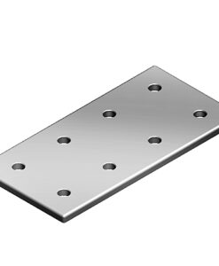 Connection Plate AL Rectangular 8 Hole. 2 Slots Version