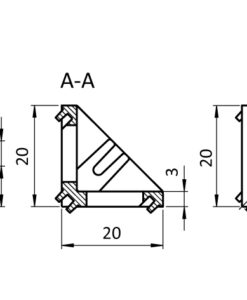Alternative view of Zinc Connection Angle 20