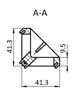 Alternative view of Alu Connection Angle 45