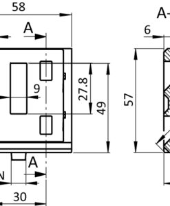 Alternative view of Alu Connection Angle 60