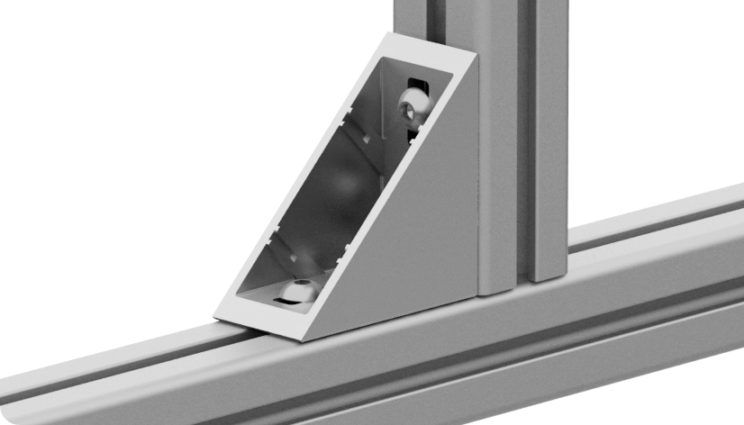 Zinc Connection Angle 40 x 80 flat - immagine 3