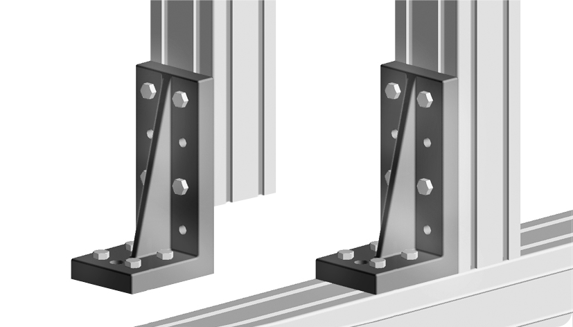 Alu Support Bracket 80 x 100 x 180 - immagine 3