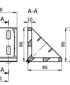 Alternative view of Alu Connection Angle 90