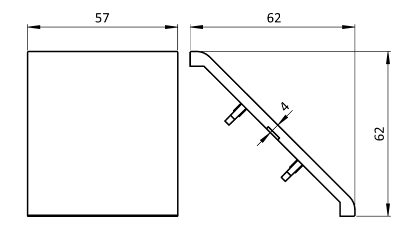 Cover Cap for Zinc Connection Angle 60 - immagine 2