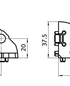 Alternative view of 3-way Connection Angle I 40