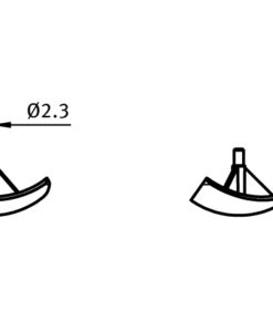 Alternative view of Cover Cap B 3-way Connection Angle I 20