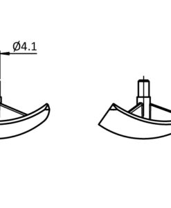 Alternative view of Cover Cap B 3-way Connection Angle I 30