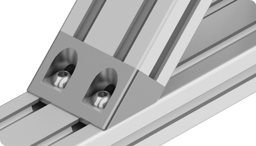 Angle Connector 60 x 30. 45° - immagine 3