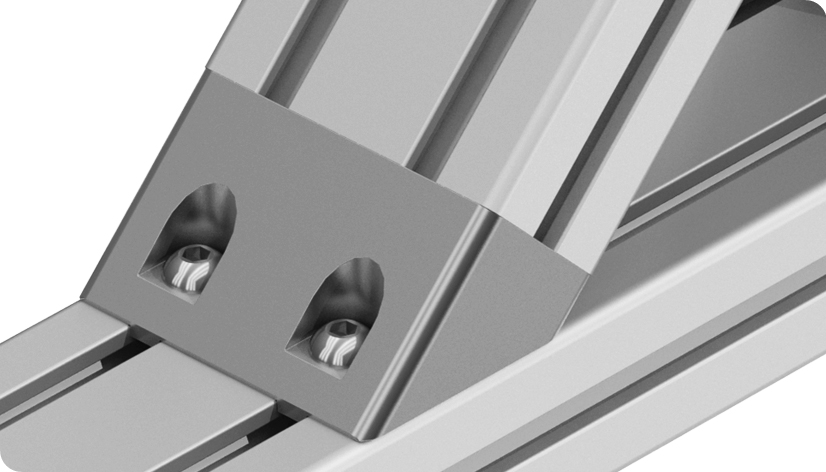 Angle Connector 80 x 40. 45° - immagine 3