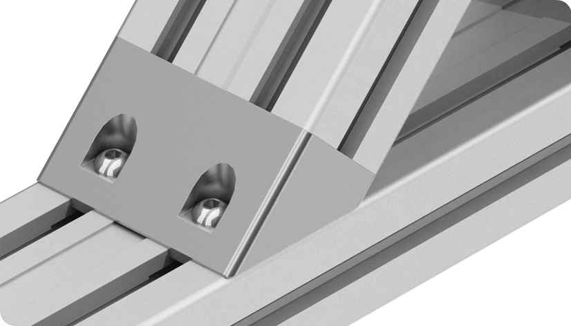 Angle Connector 90 x 45. 45° - immagine 3