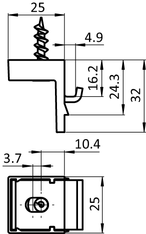 Top Angle Clamp I 40. Slot 8 (Set) - immagine 2