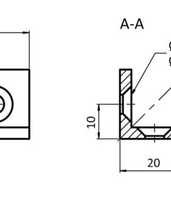 Alternative view of Steel Connection Angle 20