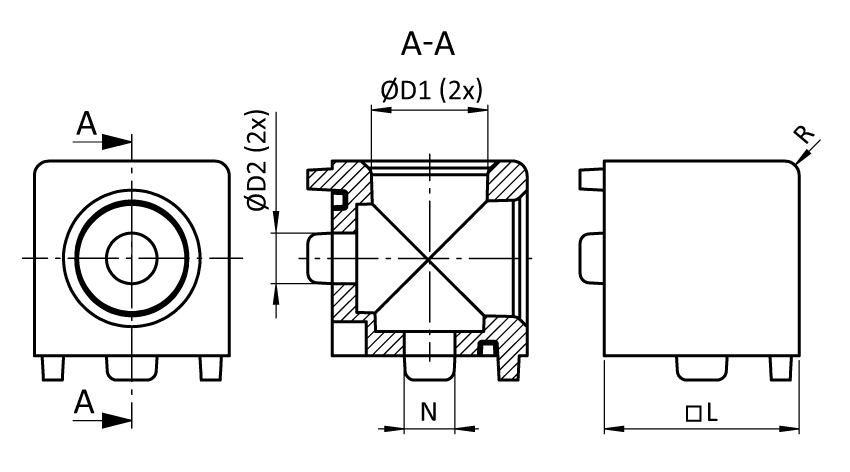 Cube Connector 20. 2D - immagine 2