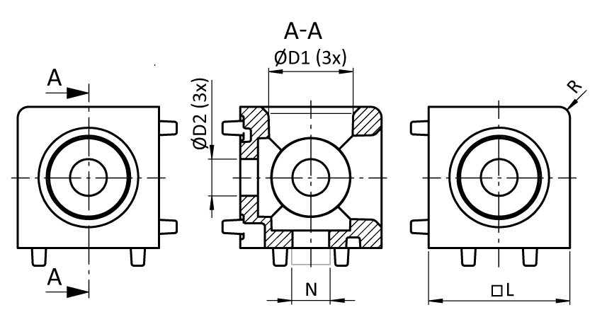 Cube Connector 20. 3D - immagine 2