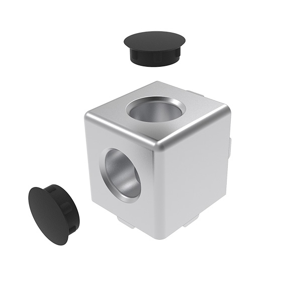 Cube Connector 25 - 1". 2D