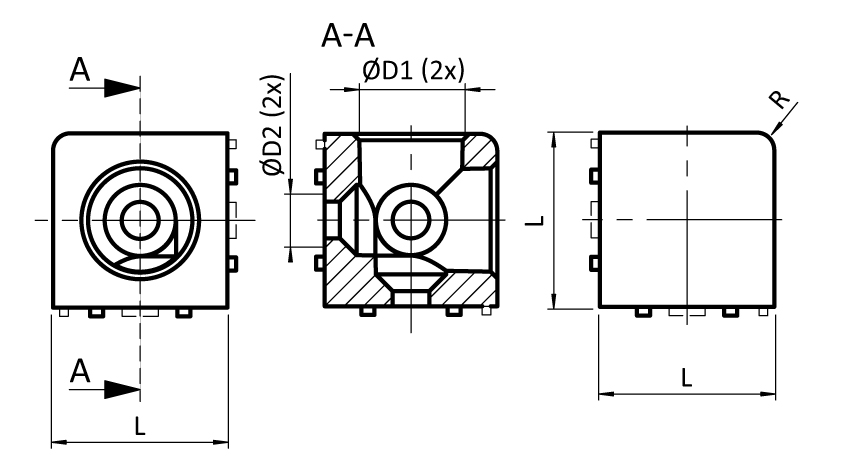 Cube Connector 40. 2D - immagine 2