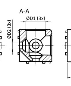 Alternative view of Cube Connector 40. 3D