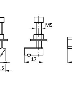 Alternative view of Mounting for Clamp Profile Connector 30 (Set)