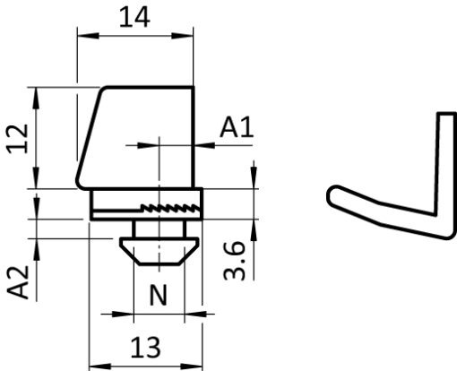 Clip Block 13. Black - immagine 2