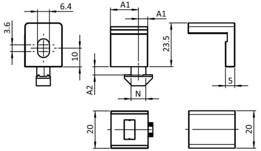 Fixation Block 25. Gray - immagine 2
