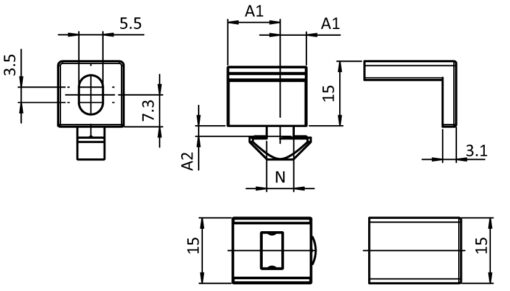 Fixation Block 18. Black - immagine 2