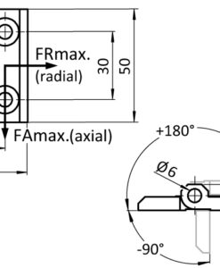 Alternative view of Stainless Steel Hinge 50 x 63