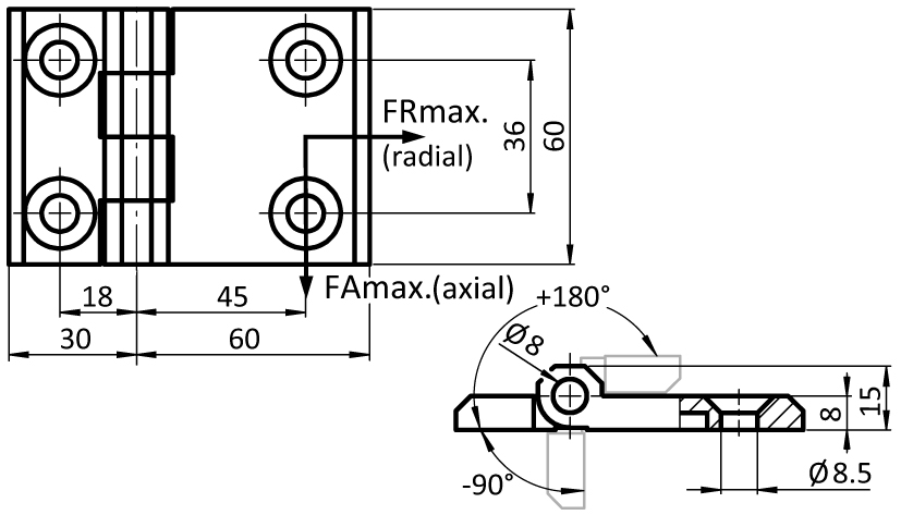 Metal Hinge 60 x 90 - immagine 2