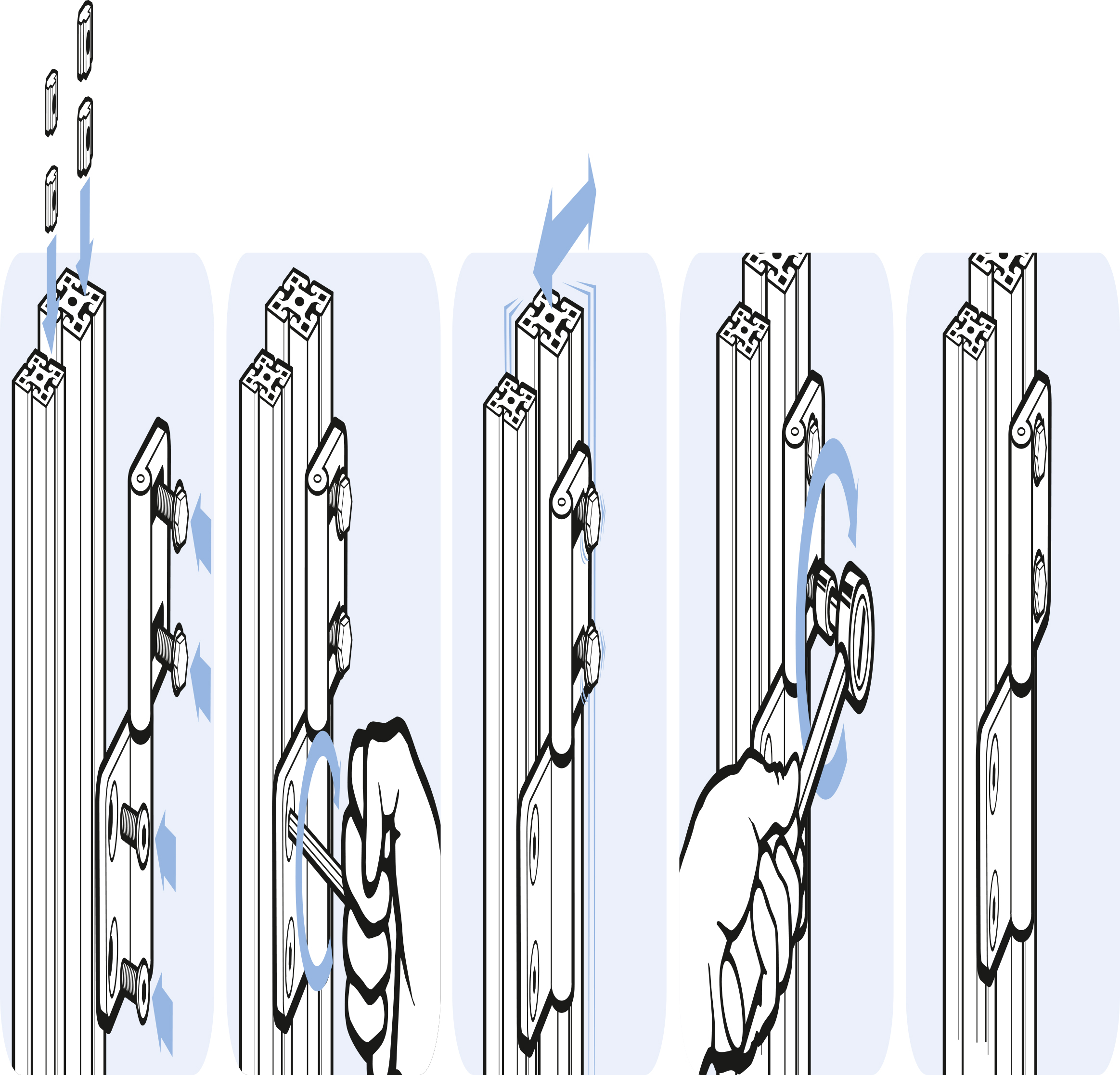 Heavy Aluminum Hinge (Set) - immagine 3