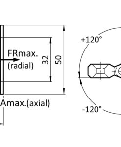 Alternative view of Stainless Steel Hinge LR