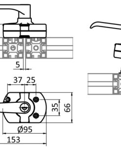 Alternative view of Door Lock (Set)