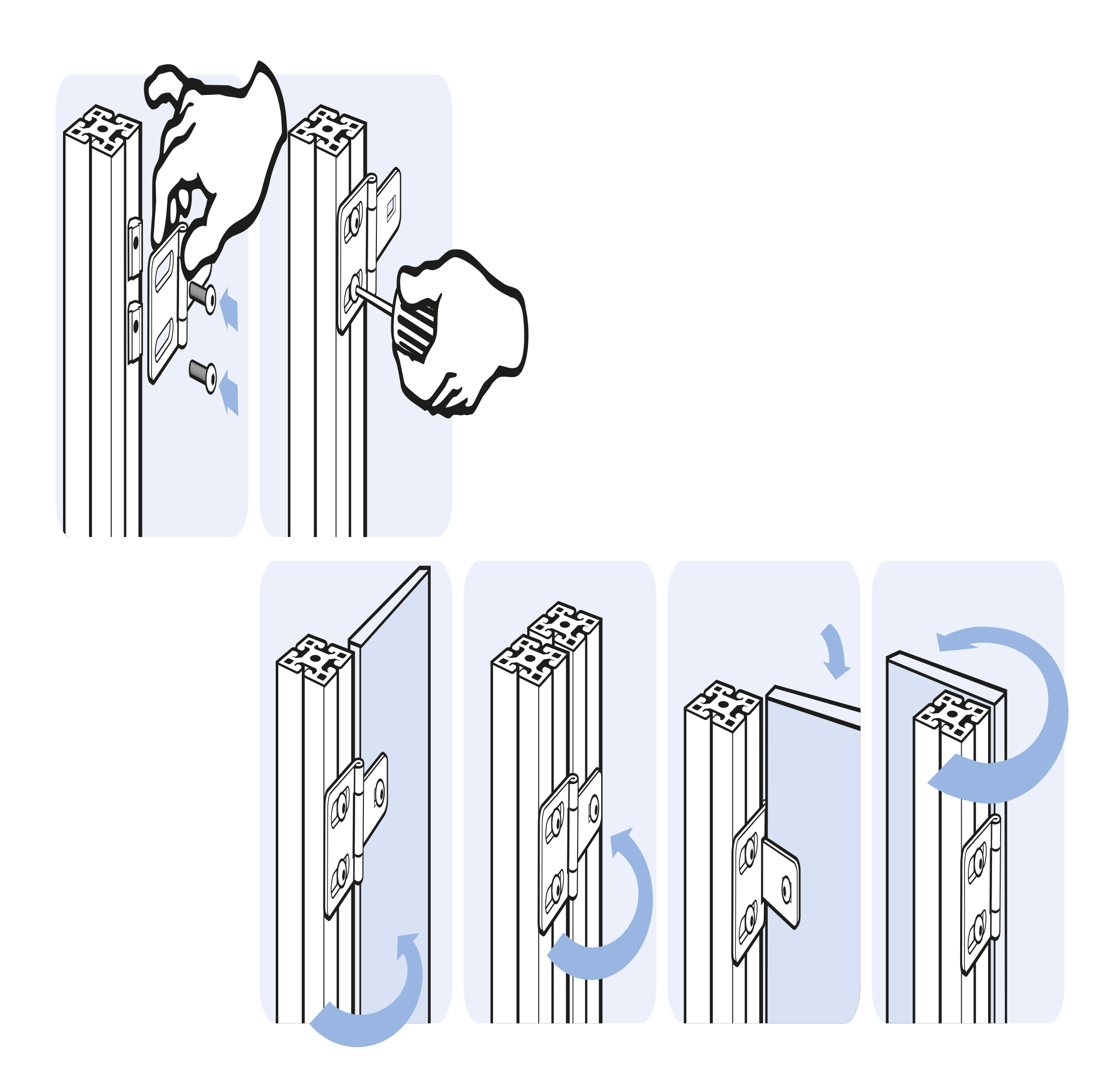 Light Metal Hinge (Set) - immagine 4