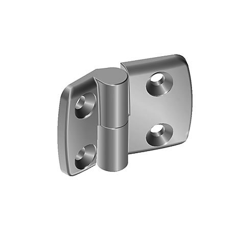 Aluminum Die-cast Combi Hinge 25. Detachable. Alu Color