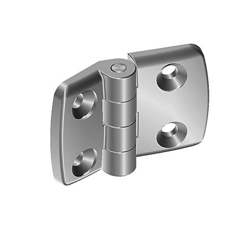 Aluminum Die-cast Combi Hinge 30. Non-detachable. Alu Color
