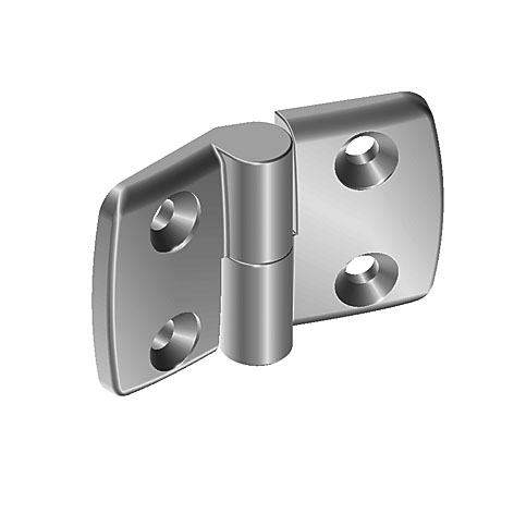 Aluminum Die-cast Combi Hinge 30. Detachable. Alu Color