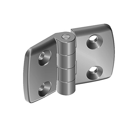 Aluminum Die-cast Combi Hinge 38 - 1.5". Non-detachable. Alu Color