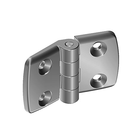 Aluminum Die-cast Combi Hinge 40. Non-detachable. Alu Color