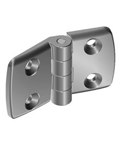 Aluminum Die-cast Combi Hinge 45. Non-detachable. Alu Color