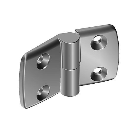 Aluminum Die-cast Combi Hinge 45. Detachable. Alu Color