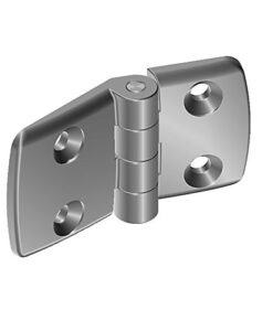 Aluminum Die-cast Combi Hinge 50. Non-detachable. Alu Color