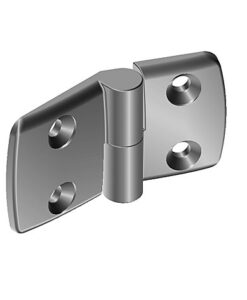 Aluminum Die-cast Combi Hinge 50. Detachable. Alu Color