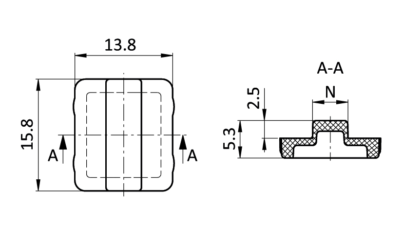 Centering Bolt for Aluminum Die-Cast Combi Hinge - immagine 2