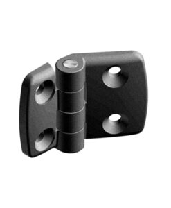 Plastic Combi Hinge 25. Non-detachable. Black